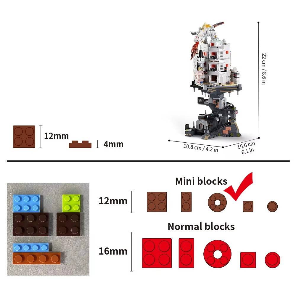 Non-Toxic 1000Pcs Gringottses Wizard Tower Magic World Dragon Moc Building Bricks Set Blocks Toys For Kids Children Adult Birthday Gifts