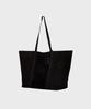 Noirer Suede Shopper Bag (Black)