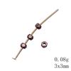 Square Round Mini Spacer Beads Metal Loose Beads For Thin Chain Bracelet Necklace DIY Jewelry Making Supplies For