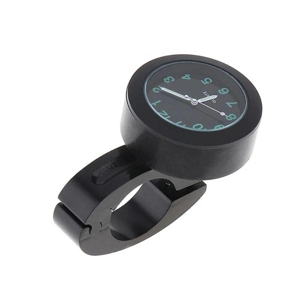Waterproof Motorcycle Quartz Watch Aluminum Housing Luminous Clock Scooter Application