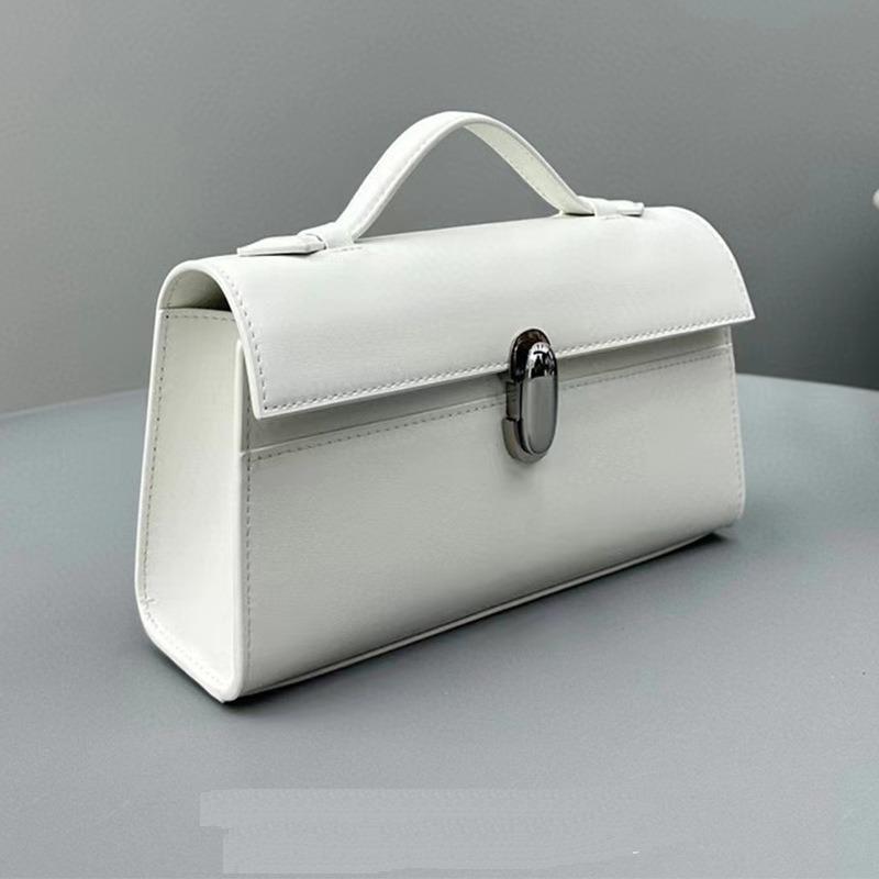 Niche Design Retro Light Luxury Handbag Suede Hand-held Small Square Bag French Minimalist Cowhide Shoulder Bag Handbag