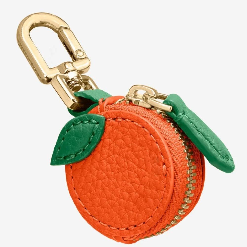 

Portable Fruit Shape Fruit Coin Purse Orange PU Leather Coin Bag Cute Blueberries Earphone Bag Outdoor оранжевый