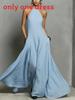 Summer Women Dress With Backless Design For Casual Travel And Party Wear
