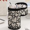 Mesh Mesh Pencil Case Love Heart Mesh Makeup Pouch Pencil Case Mesh Storage Bag  School Supply
