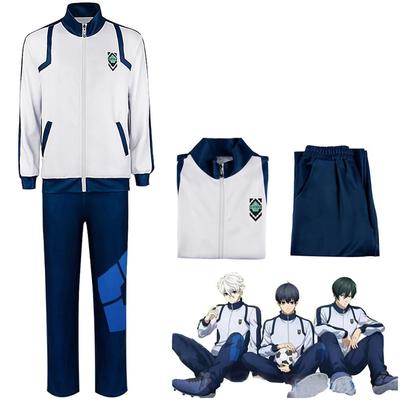 Blue Lock Anime Cosplay Costume Bachira Meguru Football Soccer Training Uniform Clothes Jersey Sportswear Halloween Clothes Men Women