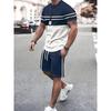 Summer Street Men's Suit Sportswear Men's Oversized Clothing 3D Print T-Shirt Shorts Men's Simple Clothing Fashion Suit