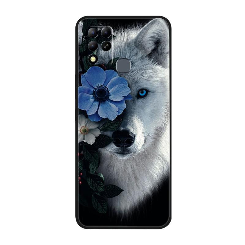 For Infinix Hot 11 G37 4G Case Covers TPU Black Silicone Cover for Infinix Hot11 G37 Protective X689F Soft G 37 Black Shells
