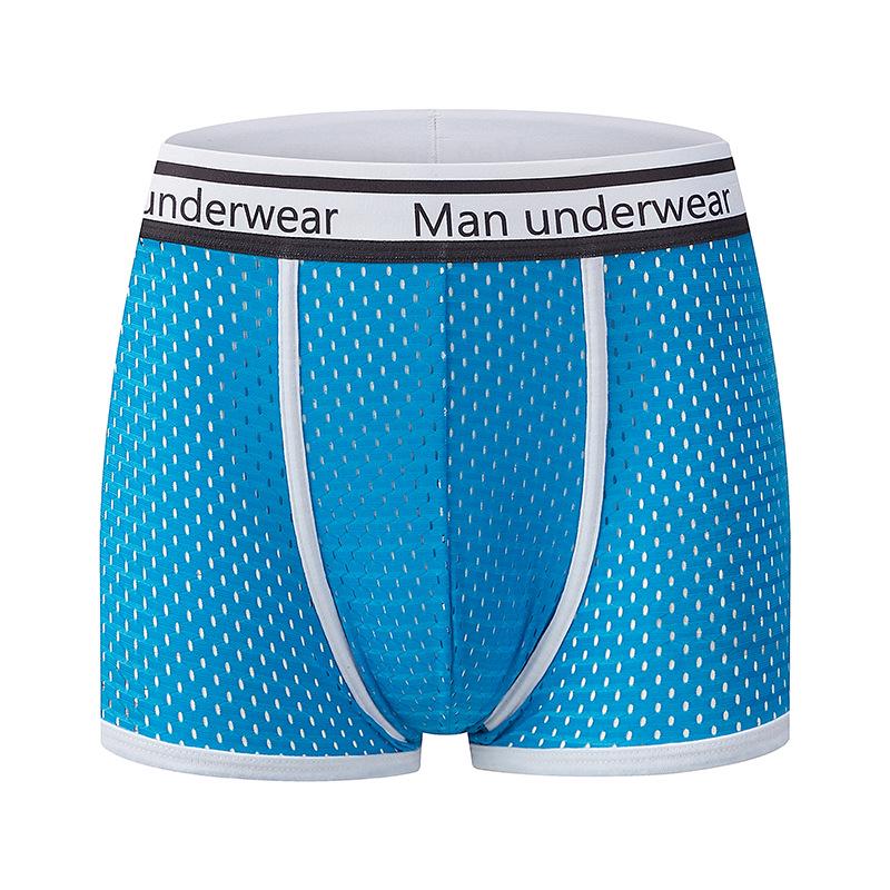 Men's Mid-Rise Pure Cotton Breathable Boxer Briefs - Youth Sports Trendy Style