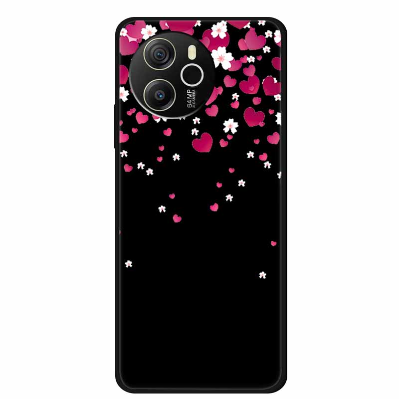 Coque For Blackview Shark 8 Case Cute Cartoon Black Silicone Soft Phone Cases For Blackview Shark 8 Back Cover Case Shark8 Funda