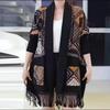 Middle-aged and elderly women's spring and autumn fashion long outer wear