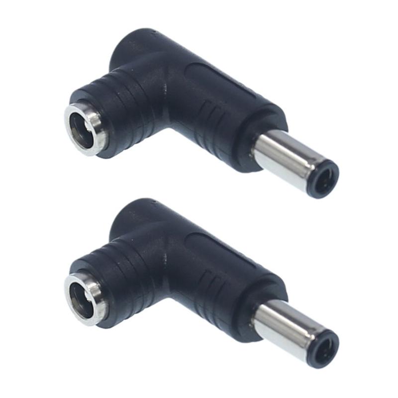 2PCS 240W Heavy Duty DC5.5x2.1mm Power Jacks Plug Adapter DC5525 Female Plug for Multiple Devices DC7.4x5.0HP/DC6.5x4.4mm
