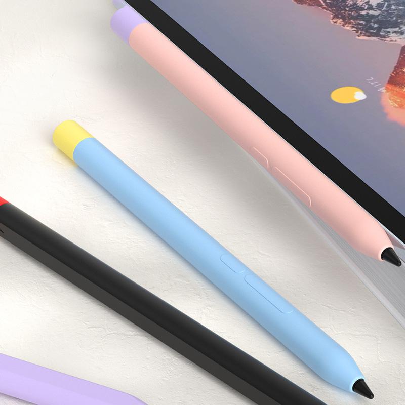 For Xiaomi Smart Pen (3rd Generation) Protective Sleeve Contrast Color Stylus Pen Cover with Dual Pen Caps