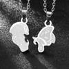 Personalized Couple Necklace Stainless Steel Splicing Butterfly Romantic Holiday Party Birthday Gift Accessories