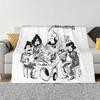 Jazz Creative Design Light Thin Soft Flannel Blanket Les Luthiers Lhdln