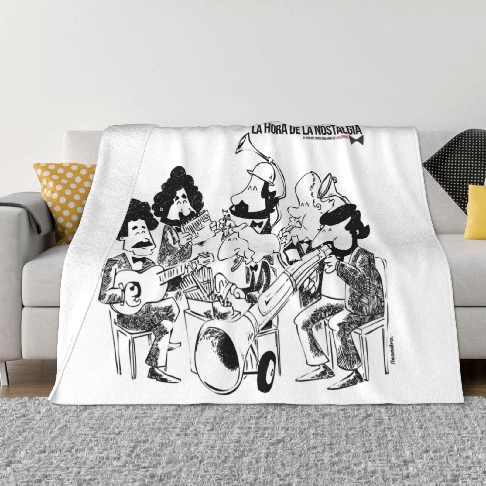 Jazz Creative Design Light Thin Soft Flannel Blanket Les Luthiers Lhdln 30x40in