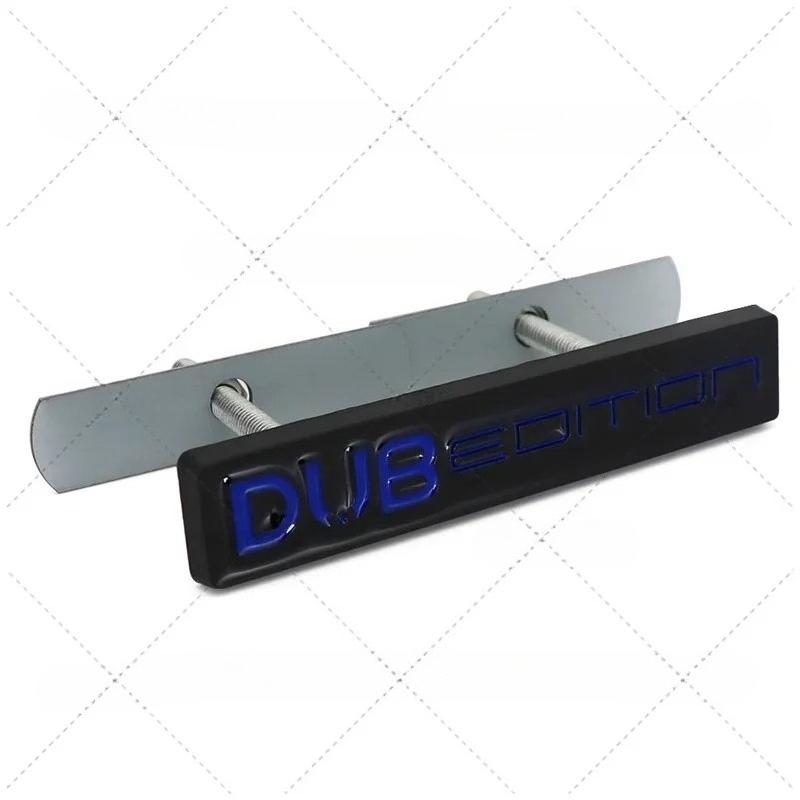 1Pc 3D Metal Car DUB EDITION Logo Rear Trunk Front Grille Decals Emblem Badge Sticker For Passat Polo Golf GTI Touran Tiguan