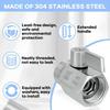 MXLA Fast Shower Water Flows Control Valves Inch NPT Thread Steel Mini Ball Valves Shut Off Valves for Bidet Sprayer