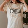 Women Vintage Tequila T-Shirt Short Sleeve Alcohol Drinking Lover T-Shirt Hippie Retro Western Graphic Tees Unisex Cotton Tops