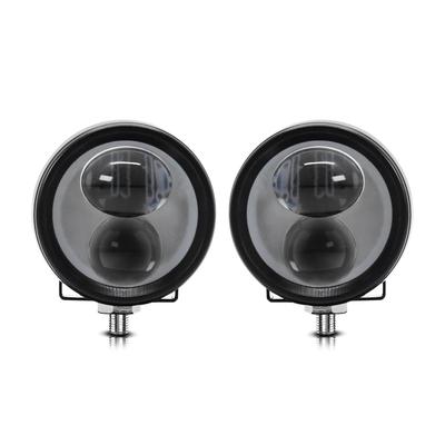 Xtahdge LED Driving Lights, 60W 6000LM Motorcycle Driving Fog Lights, Waterproof Round LED Spotlights