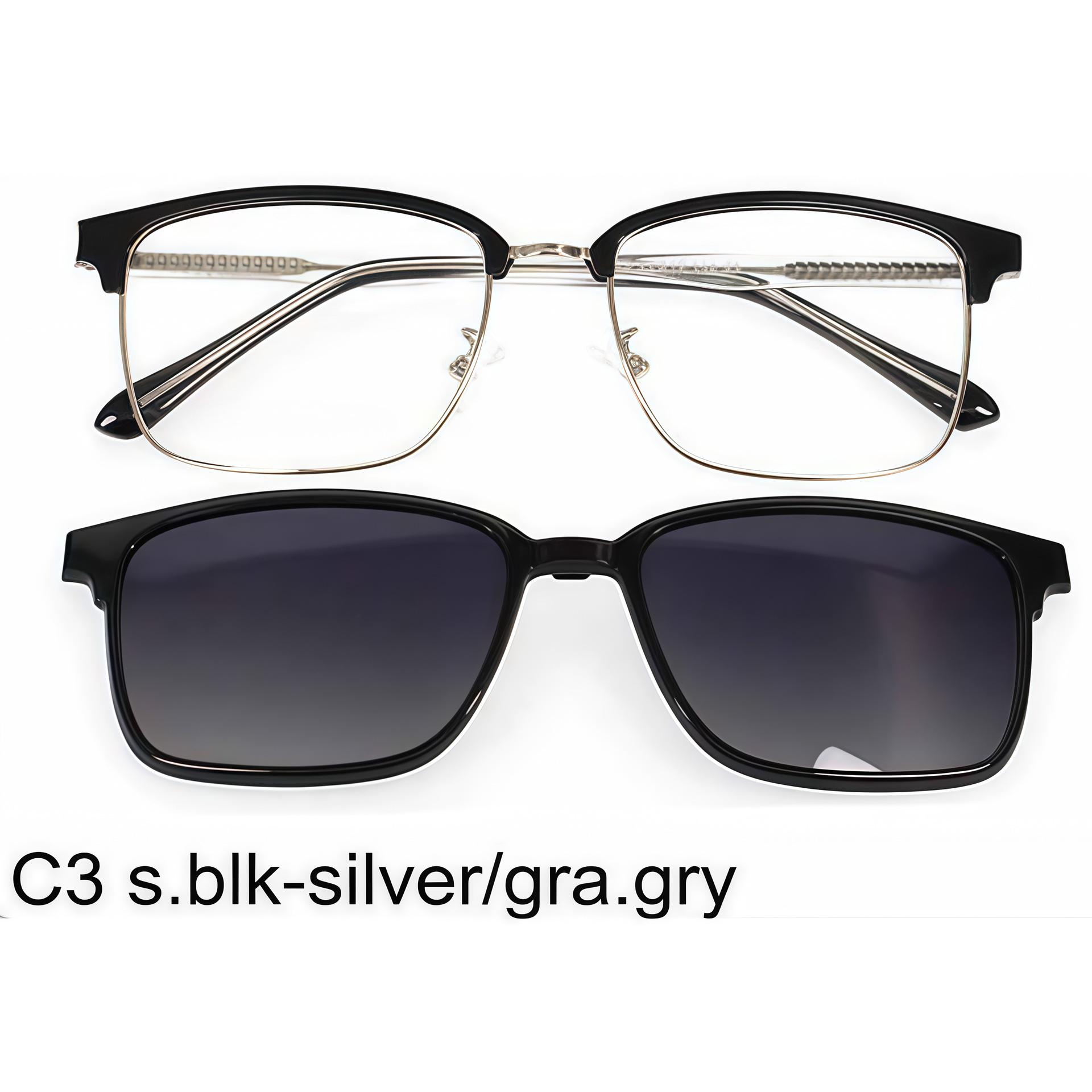 Magnetic Half-Frame Eyewear with Nose Pad & Lens Cover