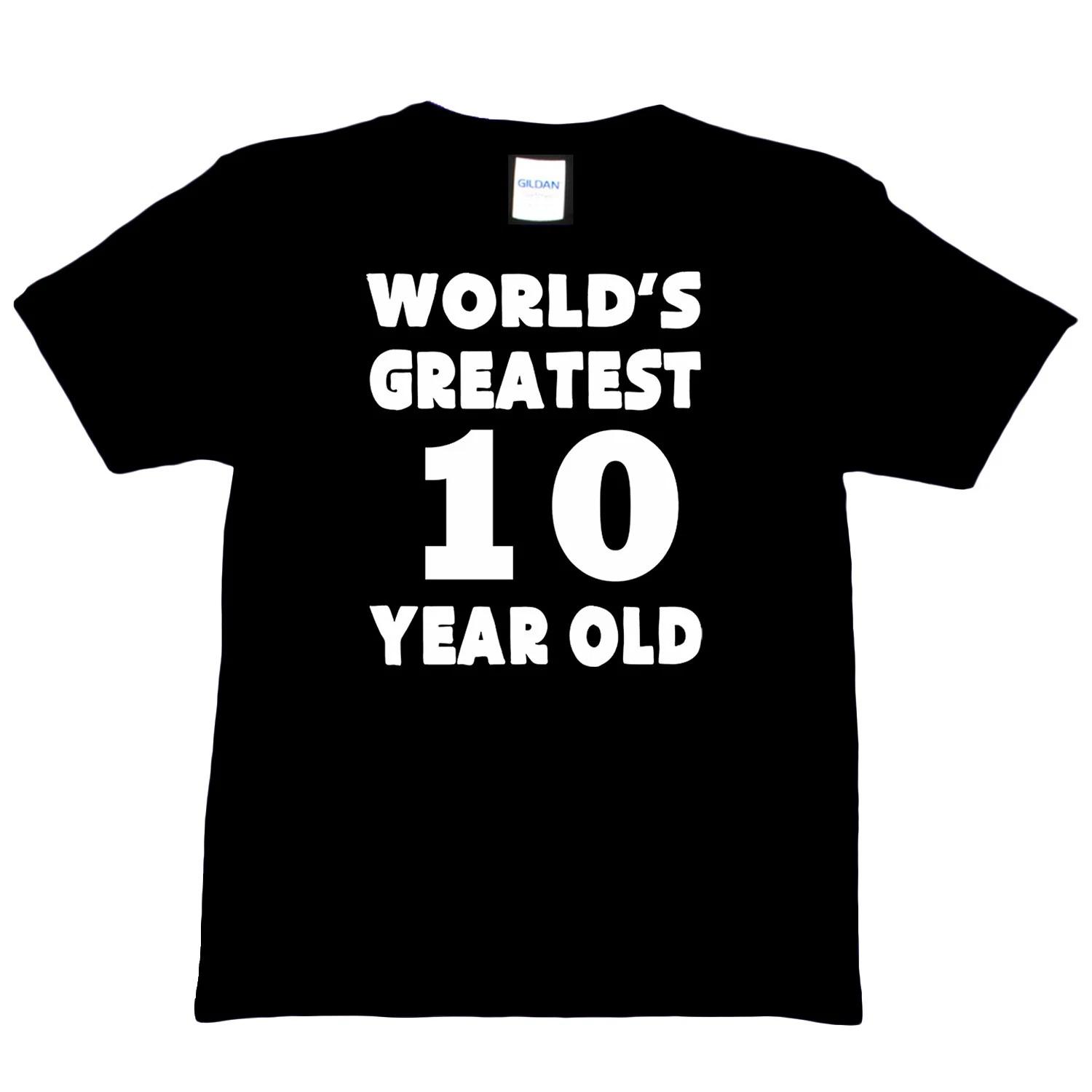 Worlds Greatest 10 Year Old 10th Birthday T-shirt Happy Birthday Tee Age 10 M
