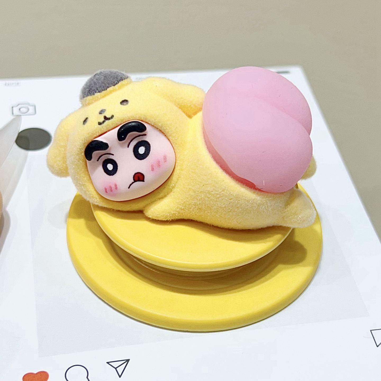 Xiaoxin Flocked Retractable Rotating Cartoon Phone Holder