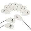 10Pcs Golf Head Cover Color Leather Iron Cover Golf Club Cover with Big Number