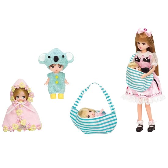 Licca-chan Dress LW-23 Triplet Babies Sling & Swaddle Set