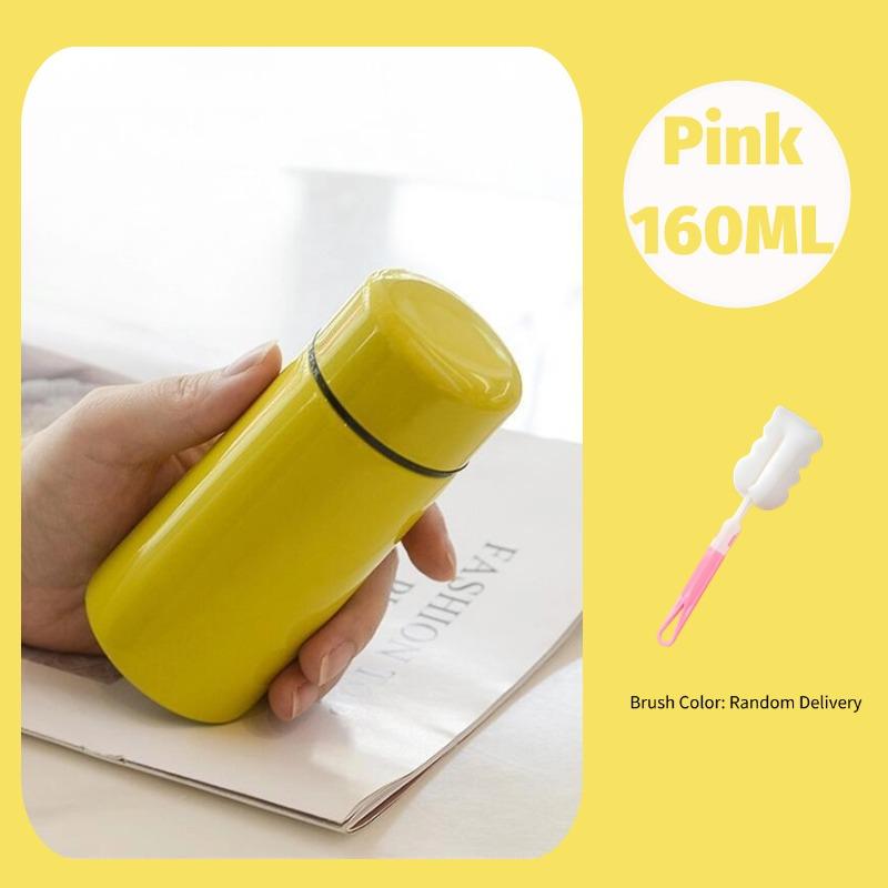 160ml Portable Mini Pocket Cup 304 Stainless Steel Thermo Water Bottle Thermos Coffee Bottle Vacuum Flasks Keep Cold and Hot