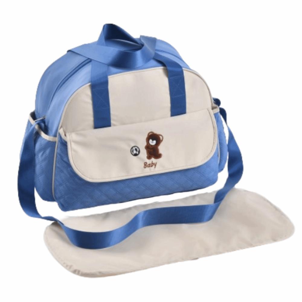 Bear Pattern Cartoon Mommy Bag Large Capacity Portable Diaper Bag Mommy Crossbody Bag Daily Use