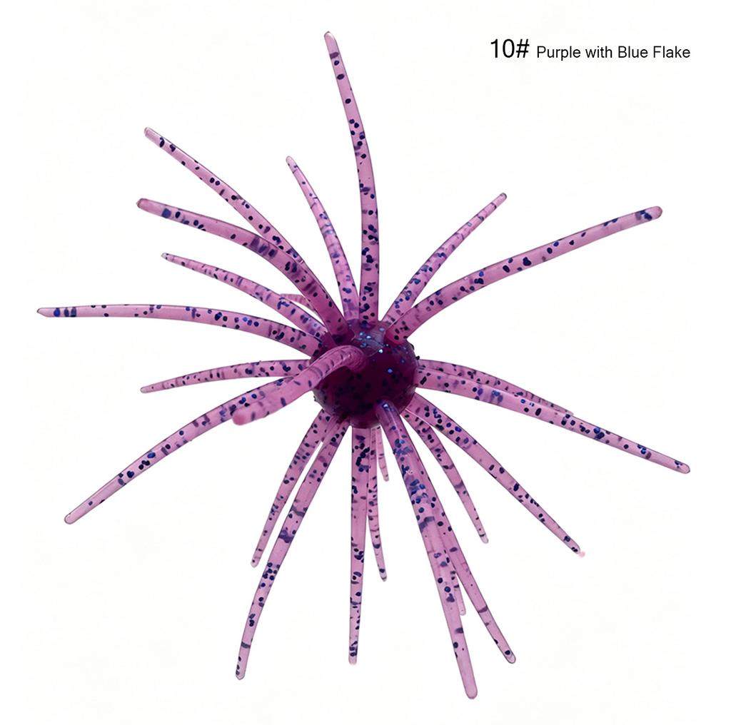 BUBBA Fishing Floating Sea Urchin19mm Bionic Soft Lure Artificial Soft Bait for Saltwater Fish River & Lake Use 90mm/110mm