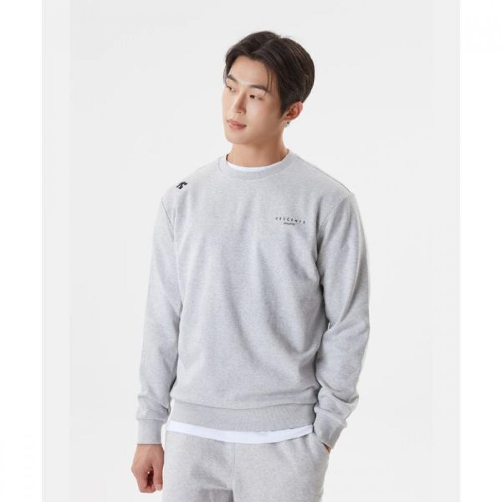 

Толстовка Descente Cloud Sweat с небольшой надписью, меланж, серый MGRY(MGRY)M.GREY/90
