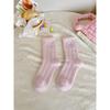 Female Winter Plus Velvet Plus Warm Lovely Cartoon Home Sleeping Floor Tube Socks