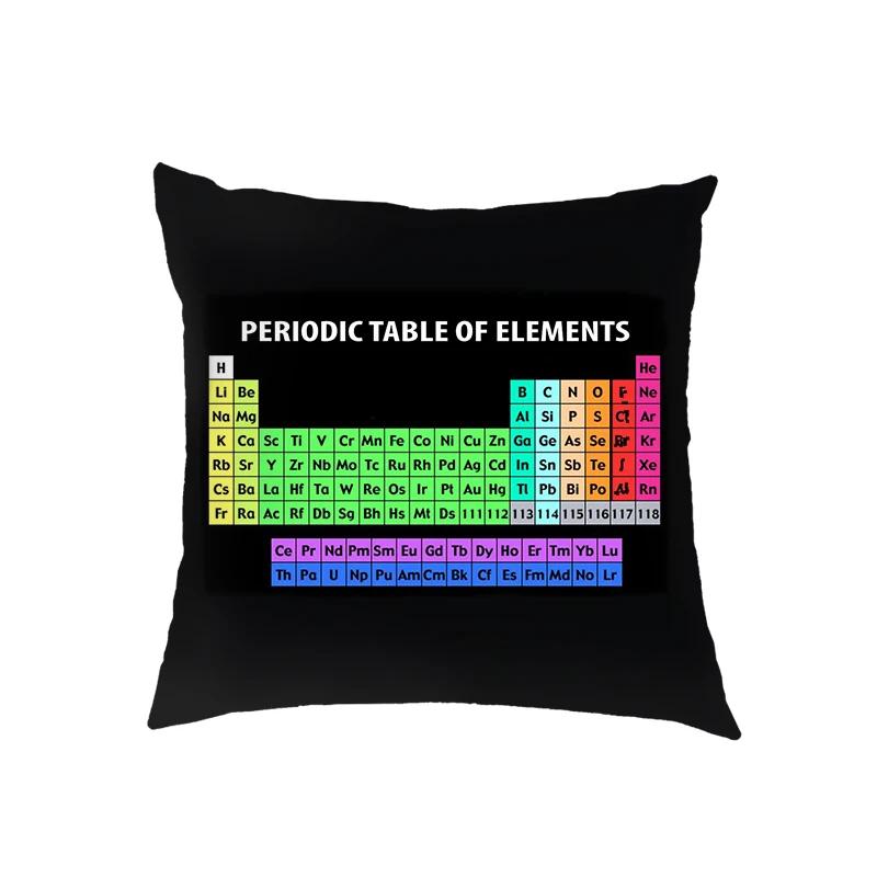 Magic Cube/ Math Formula Cushion Covers Periodic Table of Elements Pillowcase Home Sofa Decor Throw Pillow Cover for Living Roon
