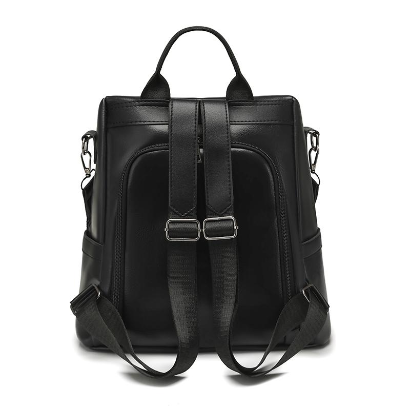 PU Backpack Women's Large Capacity Tassel Backpack Lightweight Multi-function Shoulder Bag