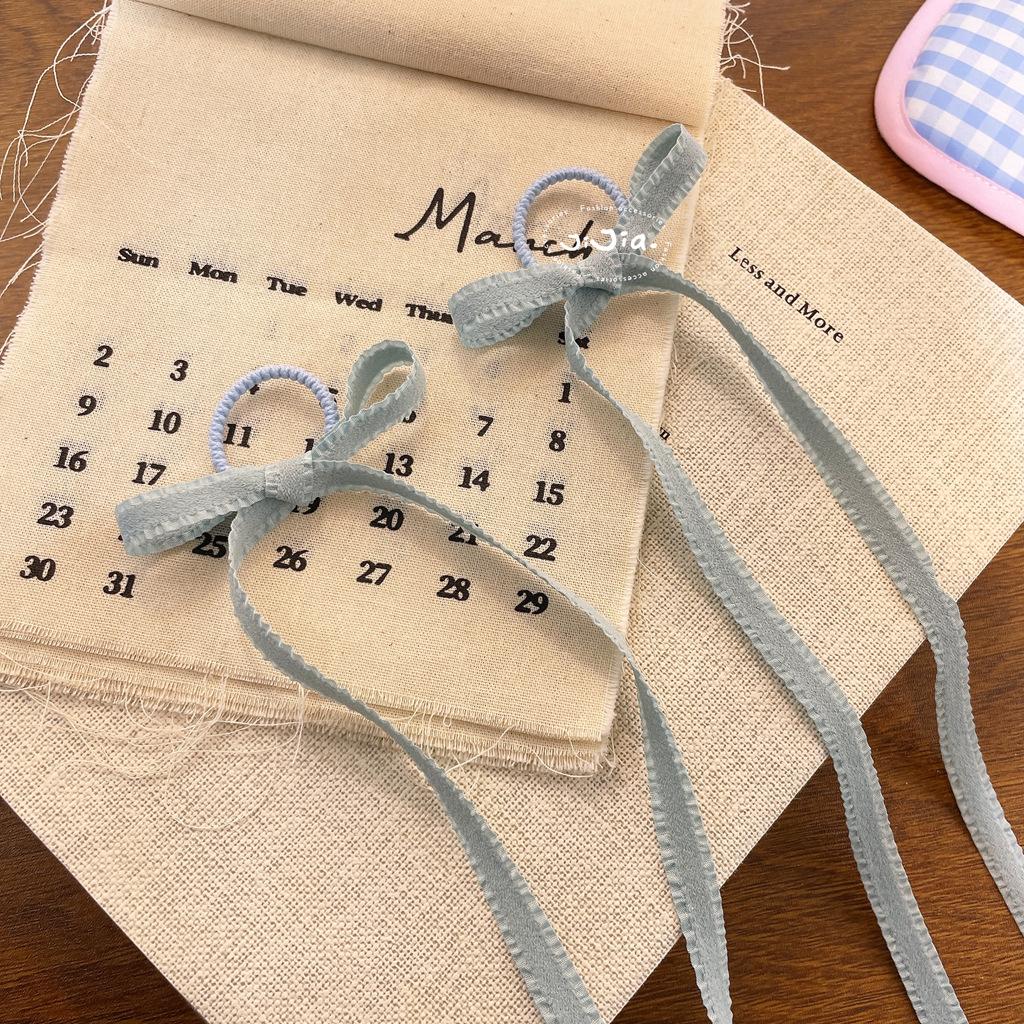 

2PCS New lace ribbon bow hair tie princess hair tie ponytail headband sweet children s and girls hair accessories