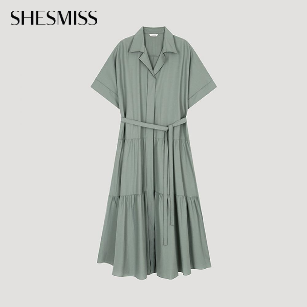 

She S Miss Платье с открытым воротником и сборками Swwopo22050 Gm gray mint/55
