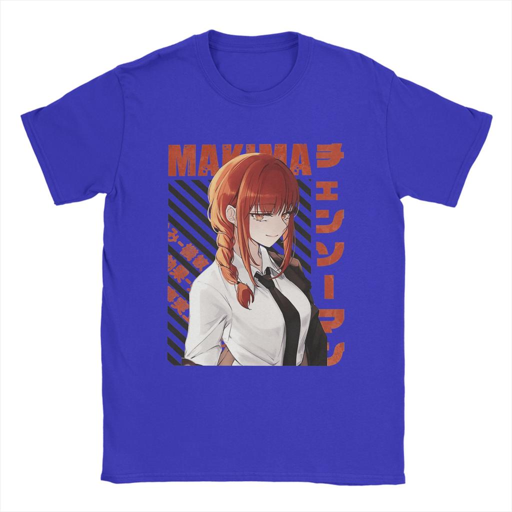 Chainsaw Main Anime Asa Mitaka T Shirts for Men Cotton Creative T-Shirts Crew Neck Tee Shirt Short Sleeve Clothes Plus Size