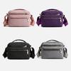 Women Waterproof Nylon Crossbody Shoulder Bags Casual Large Capacity Travel Clutch Bag Female Solid Color Multi-pocket Handbag