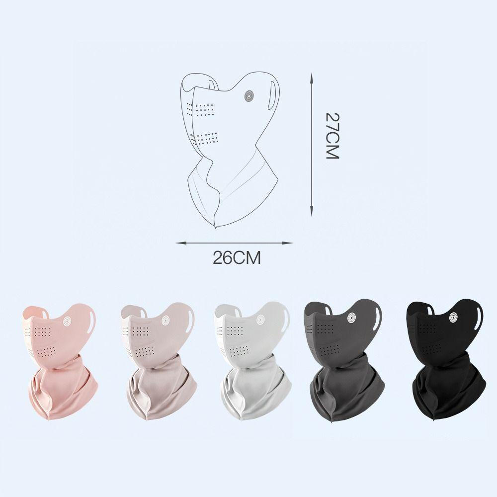 Anti-UV Sunscreen Face Mask Thin Half Face Cover Scarf Face Cover Mask Women's