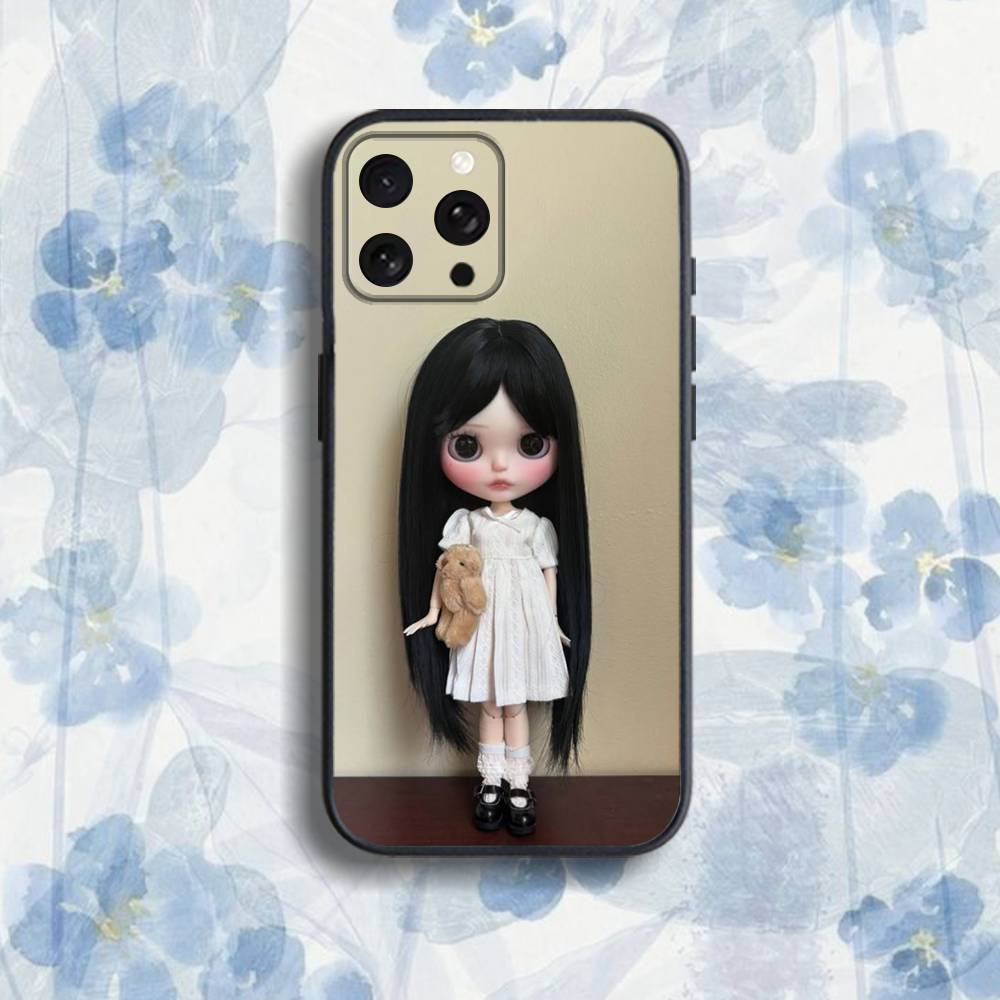 Fashion d-doll B-Blythe Phone Case For iPhone 17,16,15,14,13,12,Pro,Max,Plus,E,SE4,Air,Mini Black Soft Box