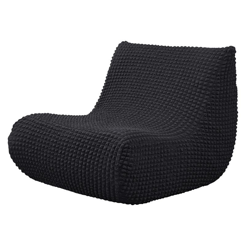 1 PZ Copridivano Elasticizzato Senza Braccia Trama a Quadretti Seersucker Copertura per Divano da Terra Lounge Slipcover Copridivano Singolo Rilassante per Poltrona da Focolare Decorazione per Casa in Camera da Letto
