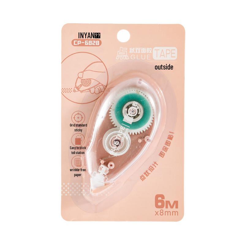 Double-Sided Transparent Dot Tape: High Viscosity Correction Tape, Cute Student Stationery