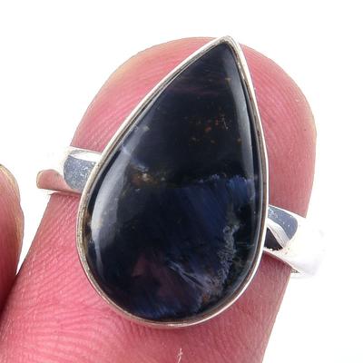 Natural Pietersite Gemstone Handmade 925 Solid Sterling Silver Ring Size 6 L4b29