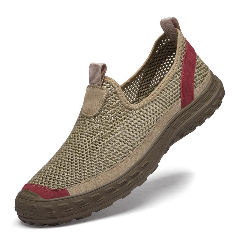 

Fashion Spring Mesh Casual Shoes Massage Sole Breathable Comfortable Men s Outdoor Hiking Shoes Versatile Camping Beach Shoes Men s 44
