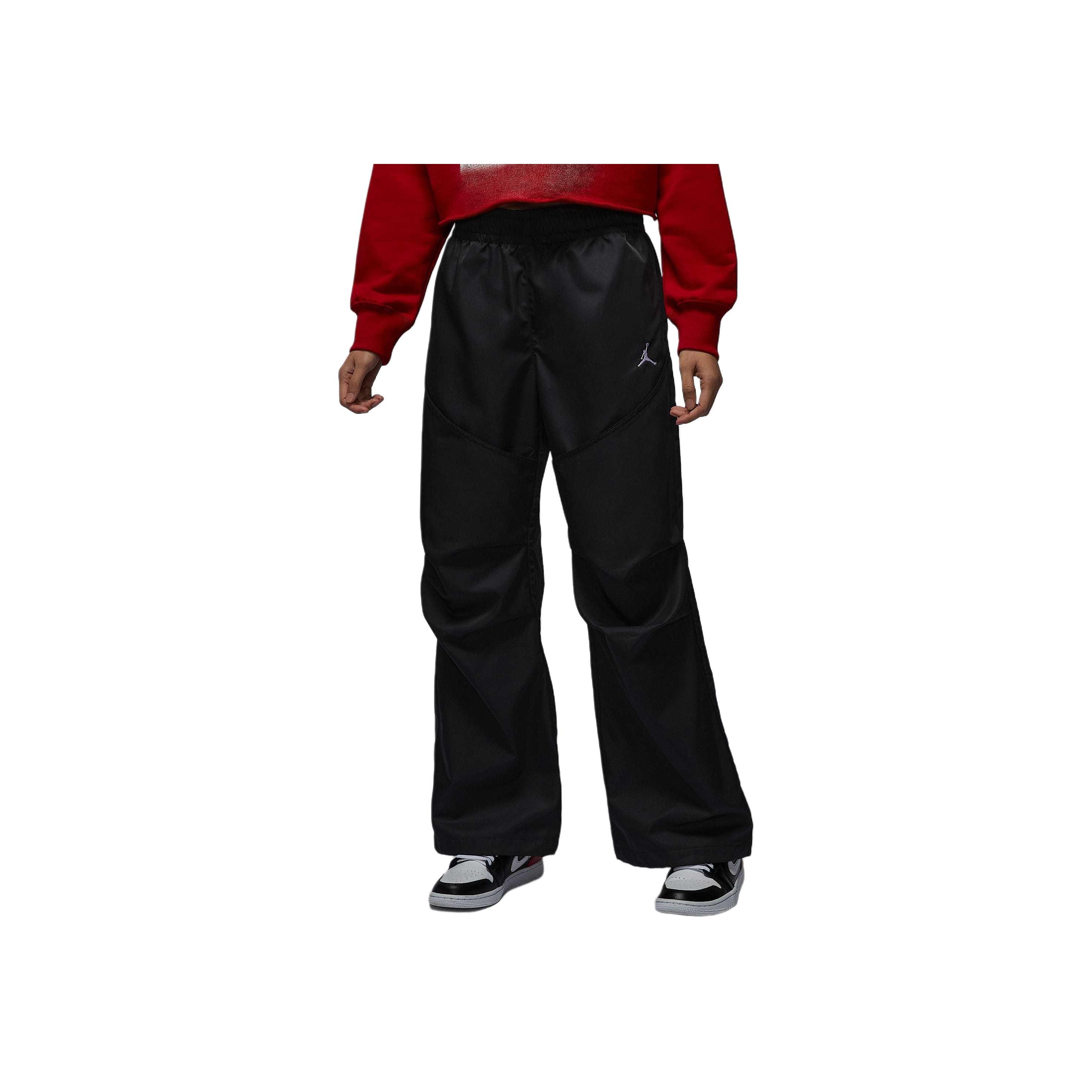 

Jordan Comfortable Solid Color Loose Casual Брюки женские низы Черный Белый HF9466-010 XS