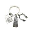 Musical Note Keychain: Zinc Alloy Laptop, Keyboard, Headphone Charm for Men - Stylish Car Pendant