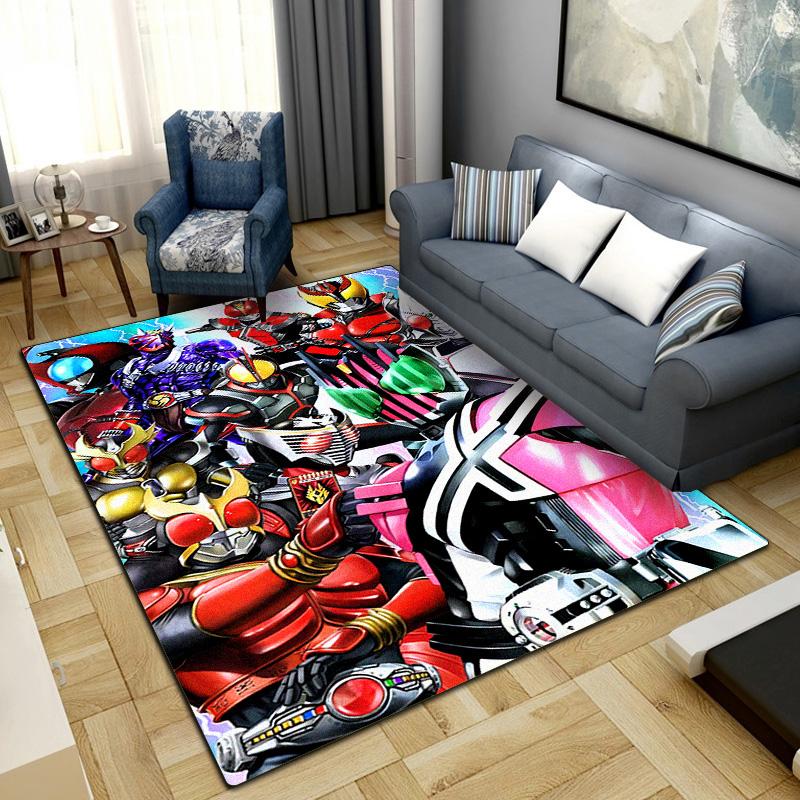 

Kamen Rider Print Carpet Large Area Rug Non Slip Washable Floor Mat Bedroom Home Decor 83 60x90cm