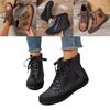 Stylish Adult Women's Solid Color Fashion Boots With Comfortable Flat Sole And Side Zipper