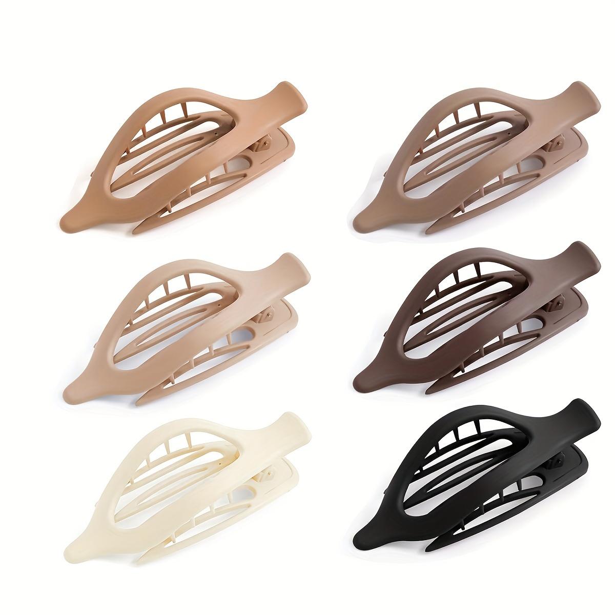 

Заколки для волос - Набор из 6 боковых зажимов для завивки, Подходят для девочек, Сильная фиксация, Не скользят, Идеальны для густых или тонких волос (Матовая отделка) 6pcs